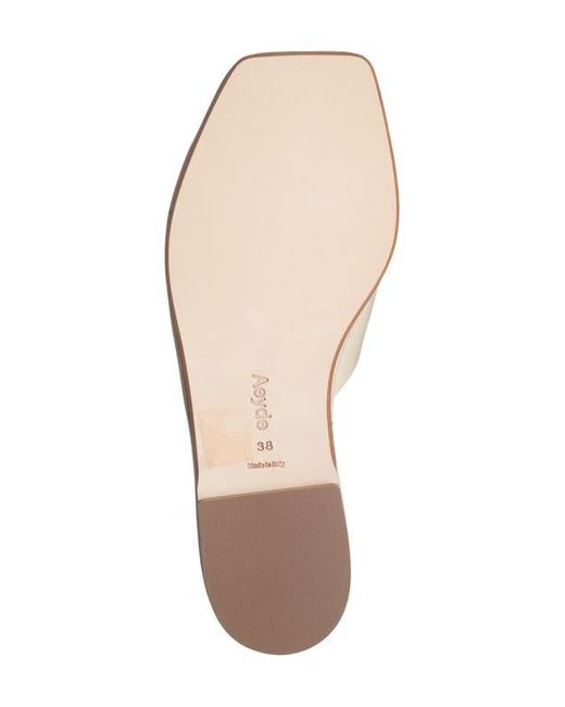 Aeyde White Sonia Slide Sandal