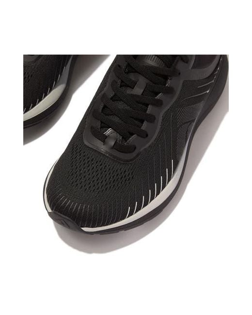 Fitflop Black Ff Runner Mesh Sneaker