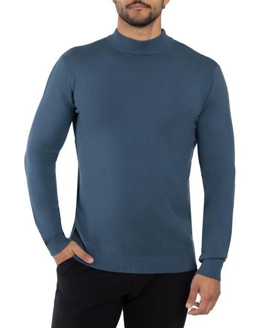 Xray Jeans Blue Mock Neck Knit Sweater for men