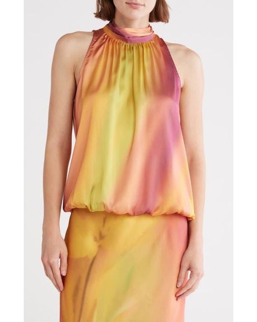 DR2 by Daniel Rainn Pink Satin Halter Top