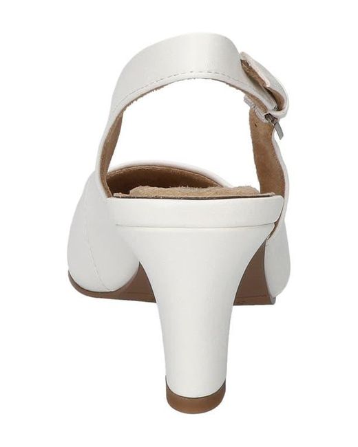 Easy Street White Ritsa Slingback Pump