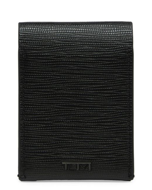 Tumi Black Nassau Leather Bifold Wallet for men