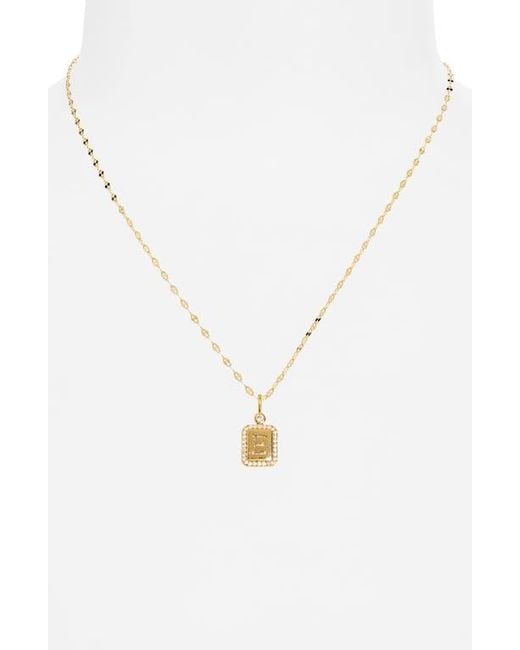 Leith Metallic Initial Pendant Necklace