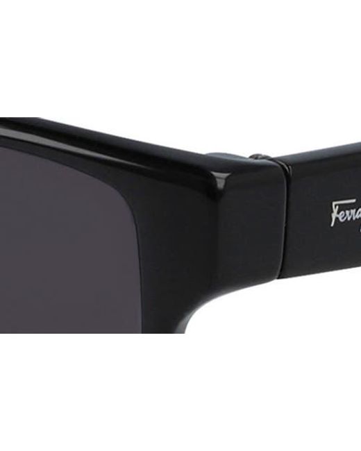 Ferragamo Blue 58Mm Rectangle Sunglasses for men