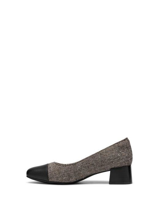 Clarks Black Iridessa Cap Toe Pump