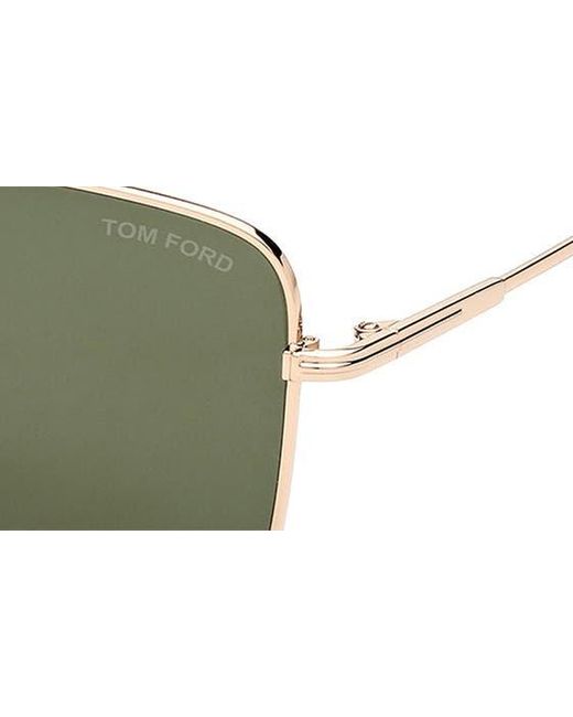 Tom Ford Green 60mm Square Sunglasses for men
