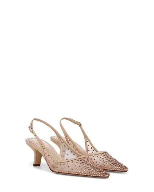 Sam Edelman Natural Bianka Slingback Mesh Pointed Toe Pump