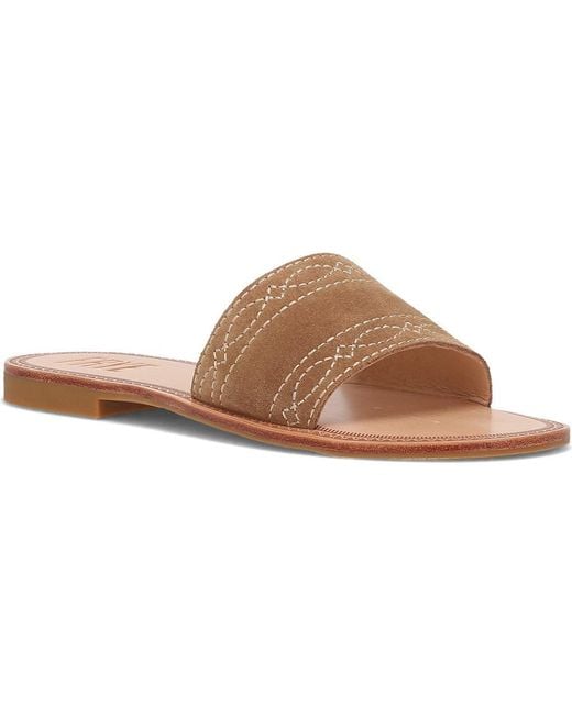 Frye Brown Ava Slide Sandal