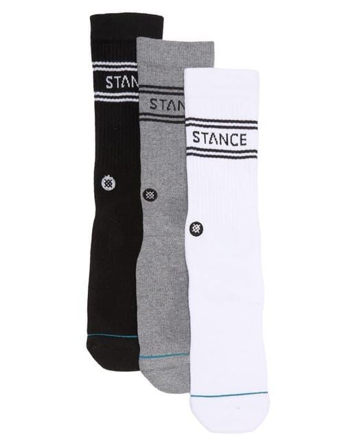 Stance Black Basic Crew Socks for men