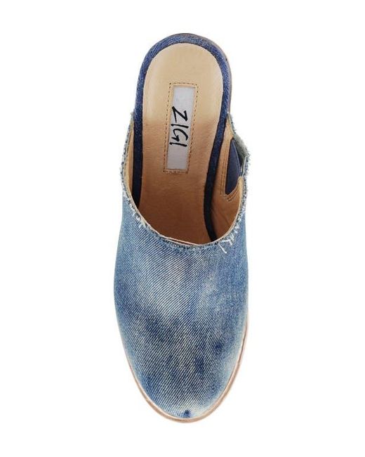 Zigi Blue Fina Platform Clog