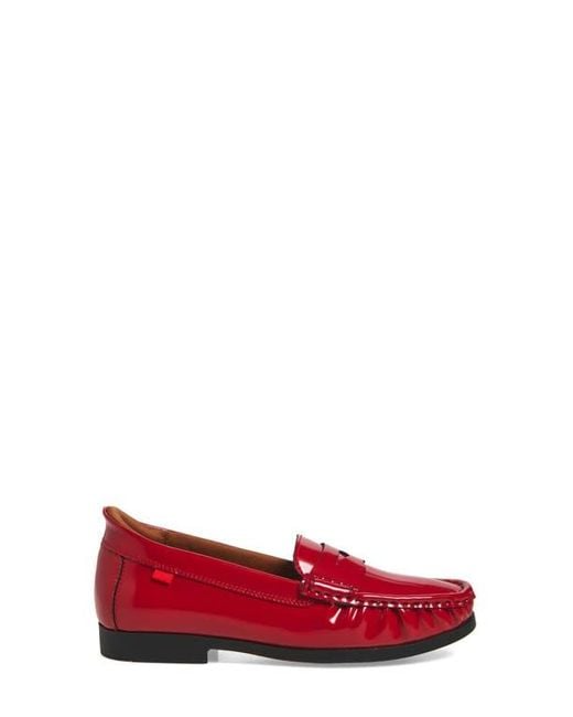 Marc Joseph New York Red Brightwater Ave Patent Penny Loafer