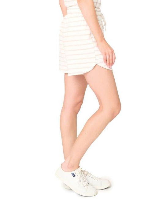 Gibsonlook White Tatum Drawstring Shorts