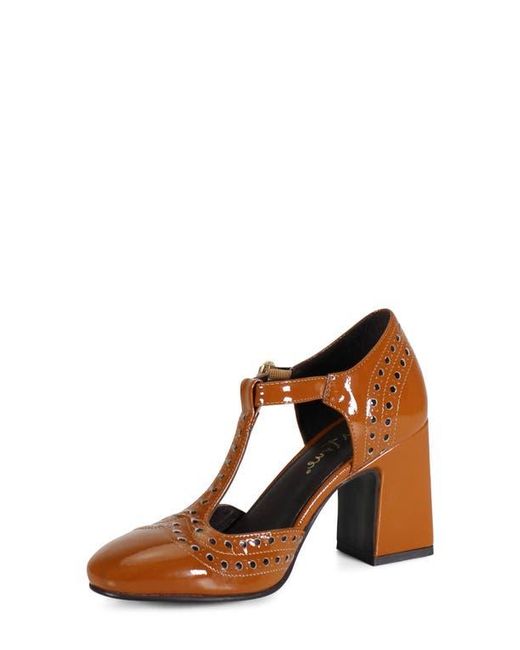 Diba True Brown Juke Box T-Strap Pump