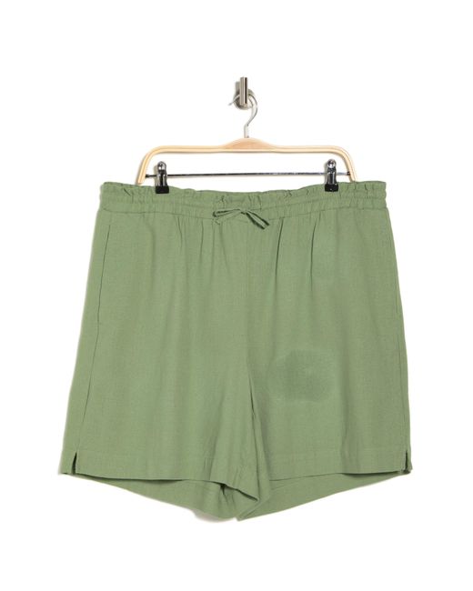 Vero Moda Green High Waist Paperbag Shorts