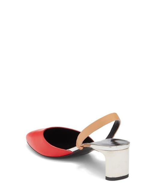 Longchamp Red Slingback Pump