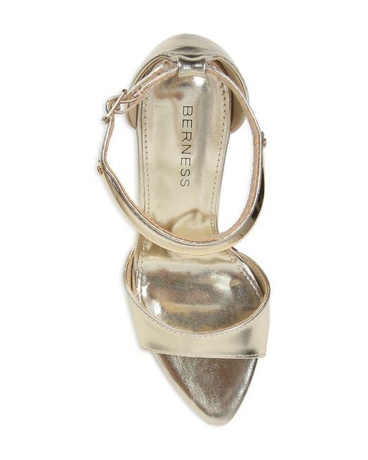 BERNESS Metallic Ankle Strap Sandal