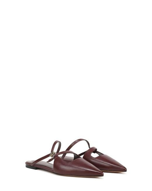 Vince Brown Gilia Strappy Pointed Toe Flat Mule