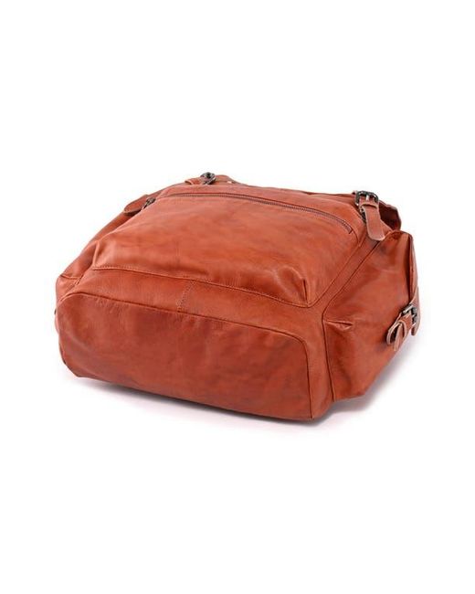 Old Trend Orange Bryan Leather Backpack