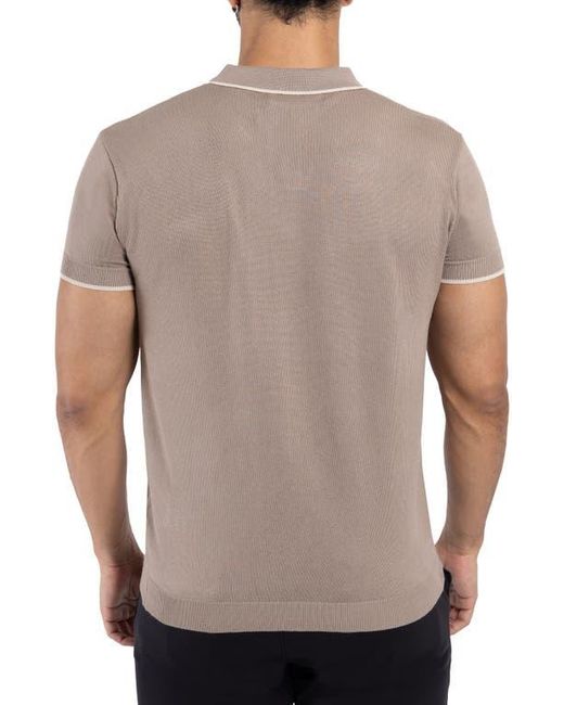 Xray Jeans Gray V-Neck Polo Sweater for men