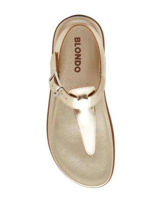Blondo Natural Niomi Ankle Strap Sandal