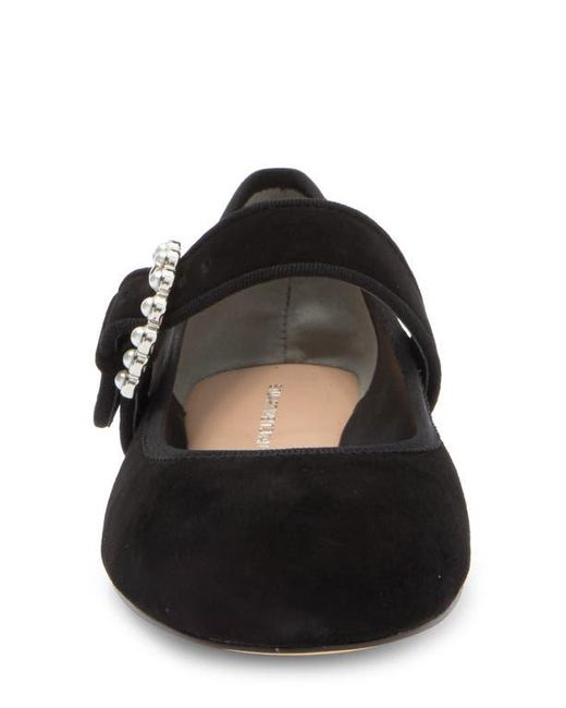 Stuart Weitzman Black Piper Mary Jane Ballet Flat