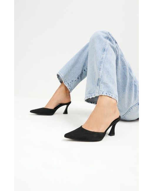 Reformation Black Watson Mule Pump
