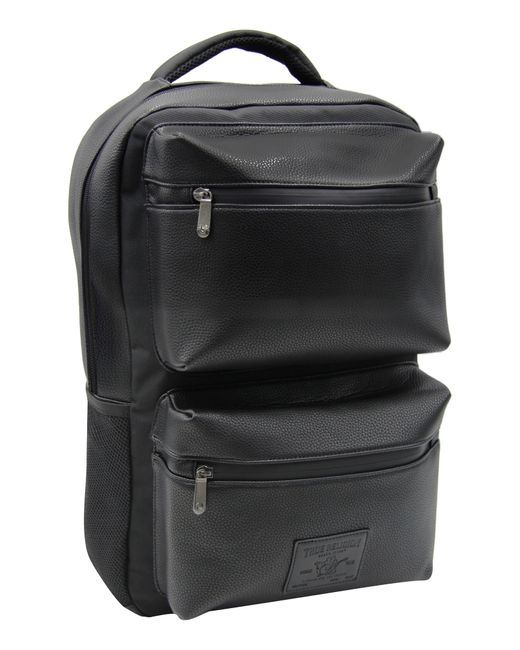 True Religion Black Soren Faux Leather Backpack