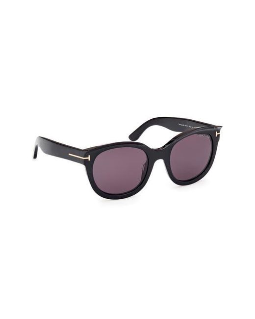 Tom Ford Purple Tamara 54Mm Round Sunglasses