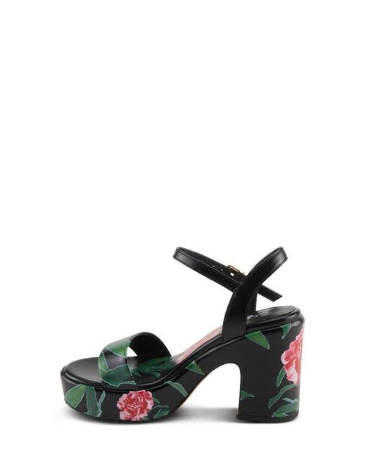 AZURA BY SPRING STEP Black Oh My Kay Platform Sandal