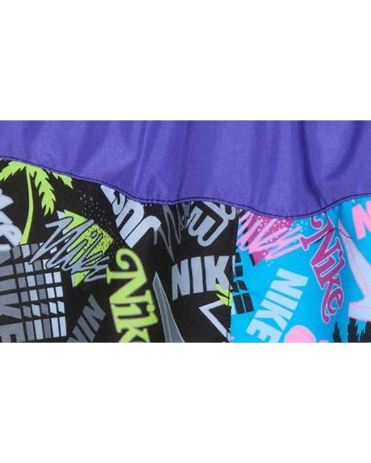 Nike Blue 7-Inch Volley Swim Trunks for men