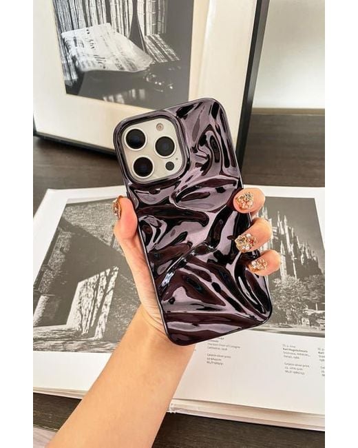 Auramma Black Crinkle Iphone 16 Pro Max Case