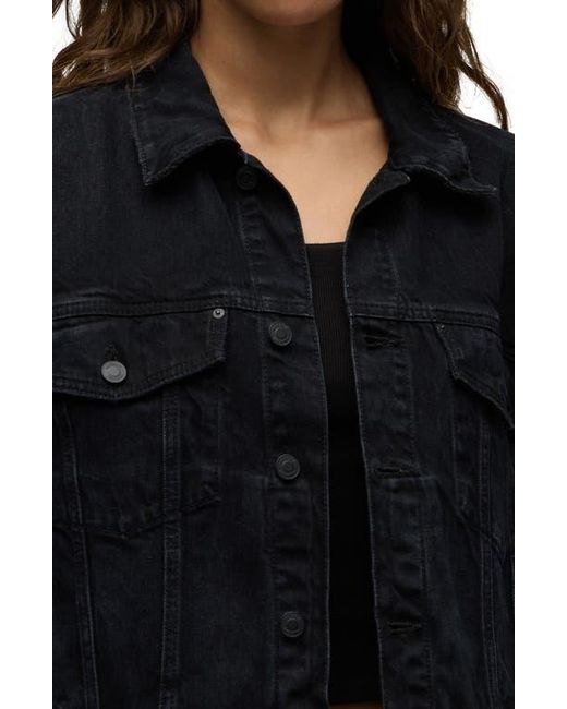 Hudson Black Brea Swing Trucker Jacket