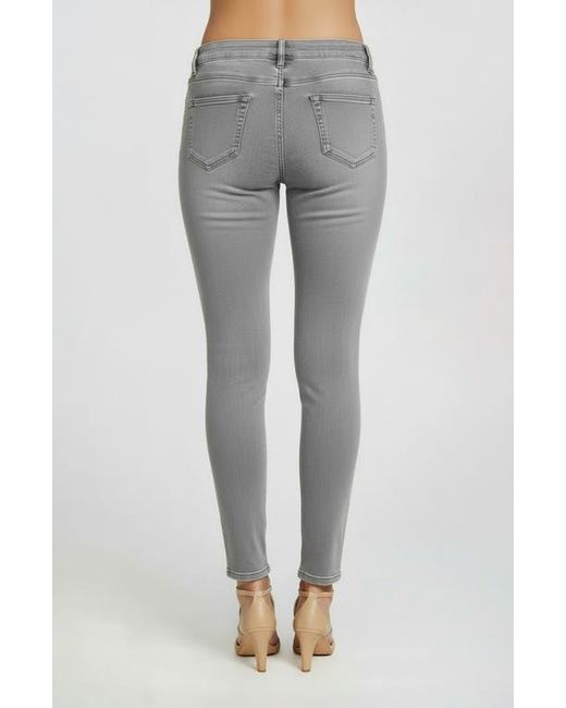 Bebe Gray The Rhinestone Slim Fit Skinny Jeans