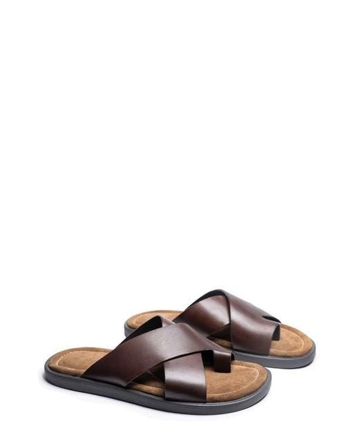 Tailorbyrd Brown Hampton Leather Sandal for men