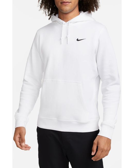 Nike White Swoosh Pullover Hoodie for men