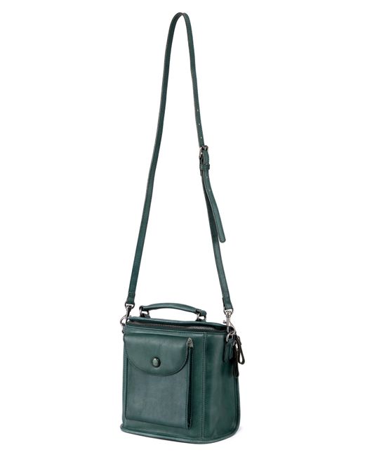 Old Trend Green Isla Leather Crossbody Bag