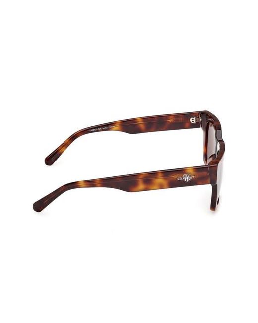 Gant Brown Rectangular Sunglasses for men