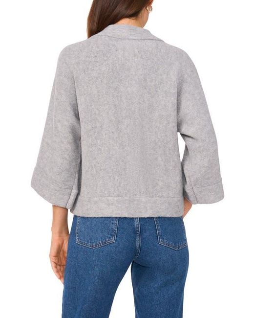 Halogen® Gray Wide Sleeve Top