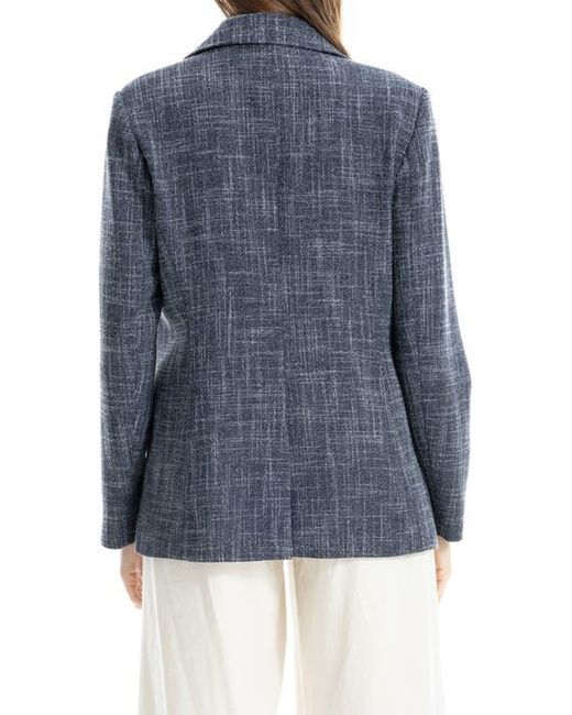 Max Studio Blue One Button Blazer