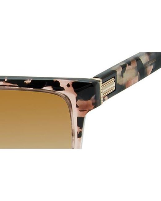 Ted Baker Brown 57Mm Rectangle Sunglasses