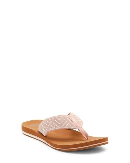Reef Brown Spring Woven Strap Flip Flop