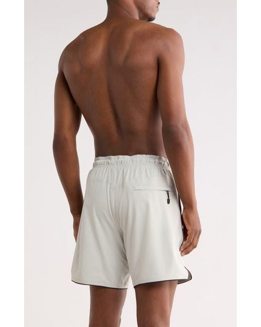 Volcom Blue Piping Swim Trunks for men
