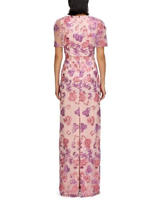 JS Collections Red Teigen Sequin Column Gown