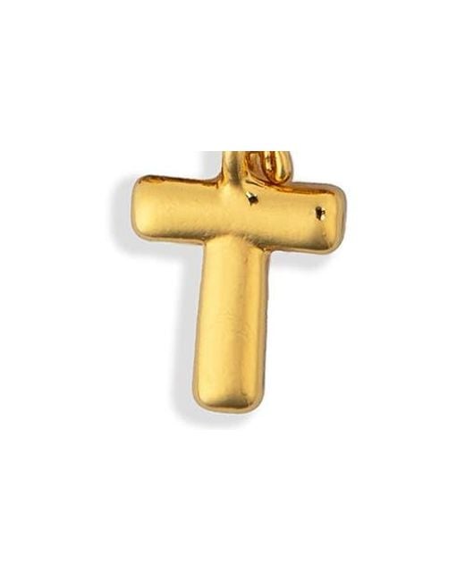 Saachi Metallic Bubble Charm Initial Bracelet