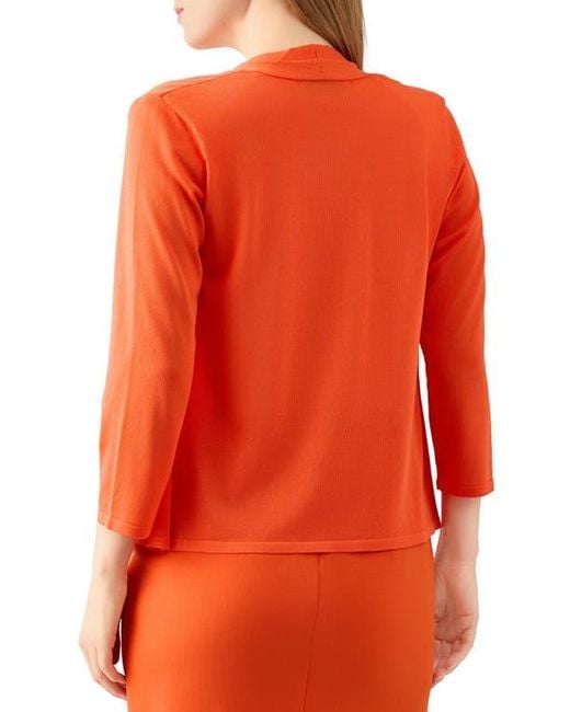 Kasper Orange Self Edge Cardigan