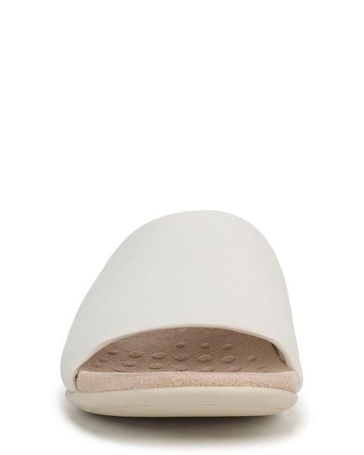 Vionic White Renie Knit Slide Sandal