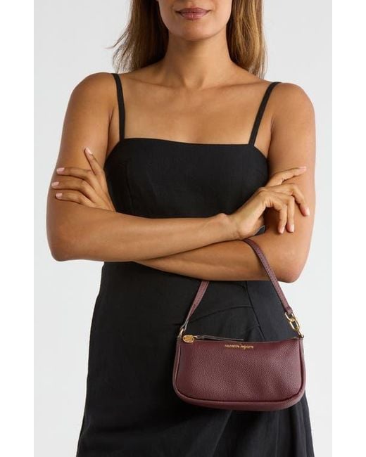 Nanette Lepore Purple Frannie Convertible Baguette Shoulder Bag