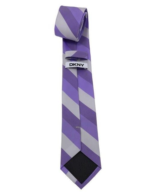 DKNY Purple Stripe Tie for men