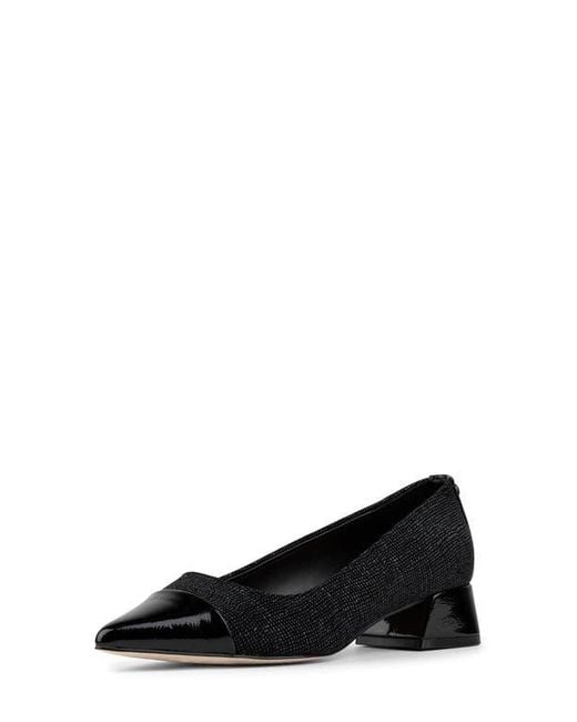 Donald J Pliner Black Cap Toe Pump