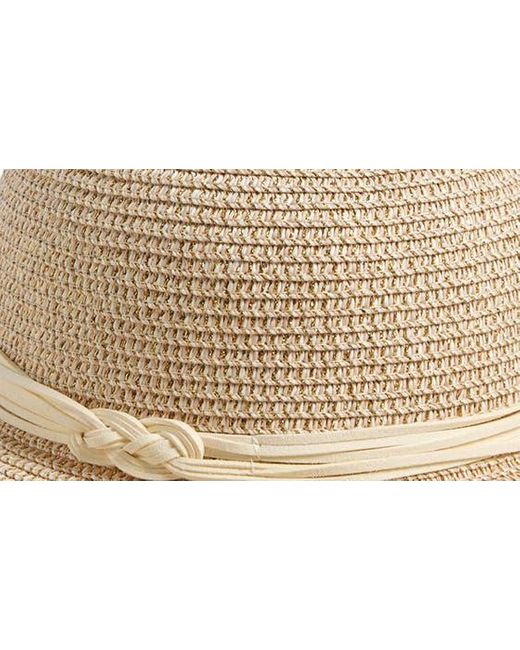 Vince Camuto Natural Woven Floppy Hat